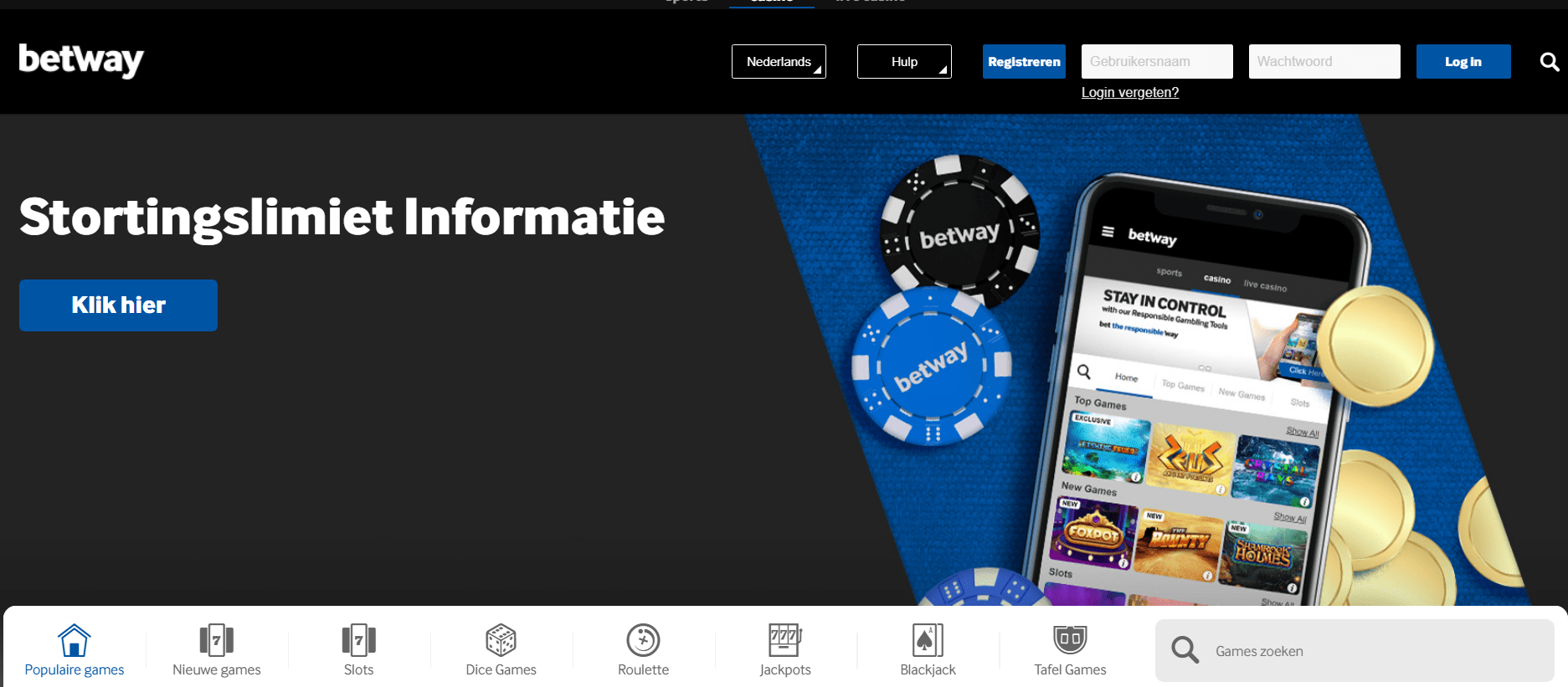 betway casino be